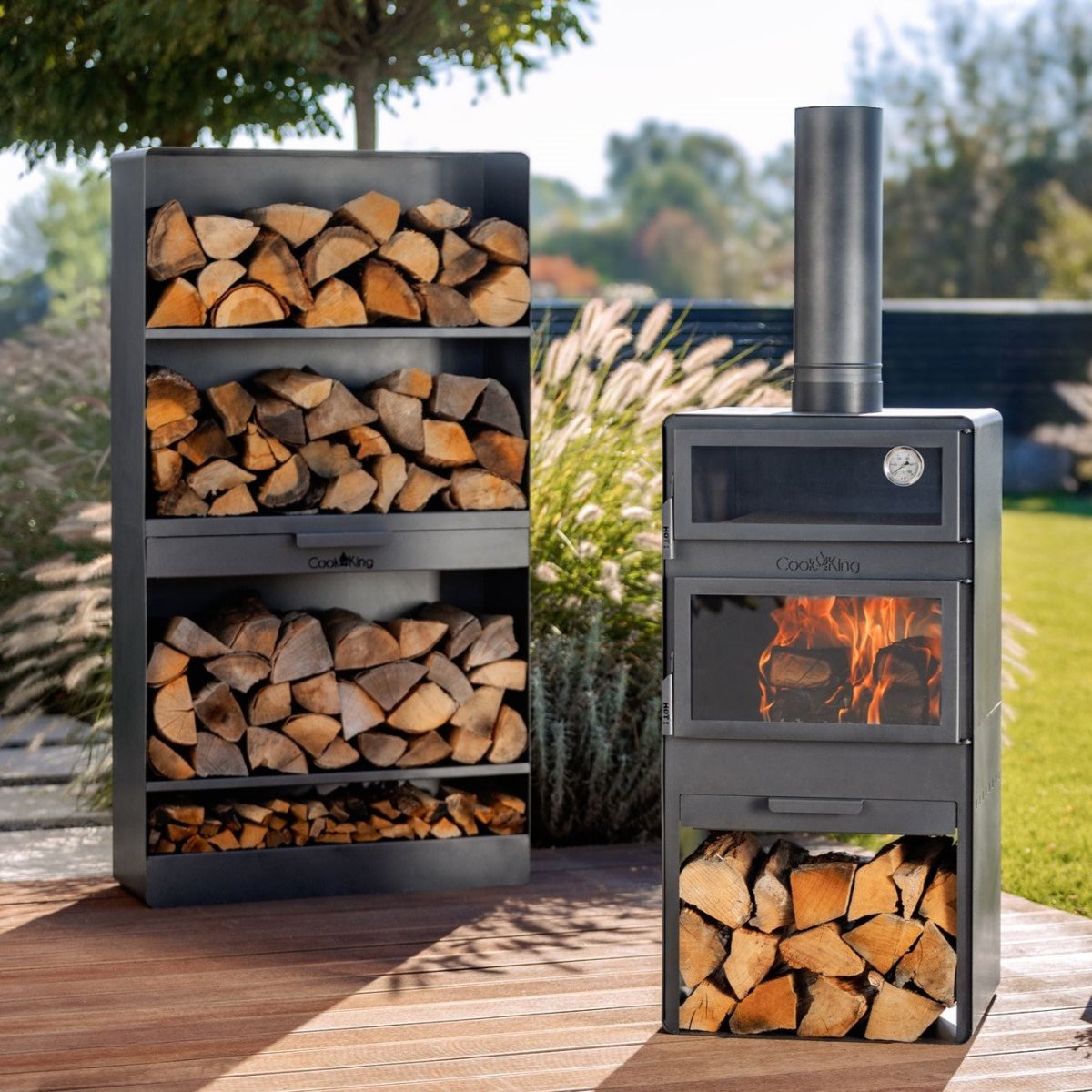 FLAMBO – Outdoor Gartenofen mit Pizzaofen für echte Feuerabende