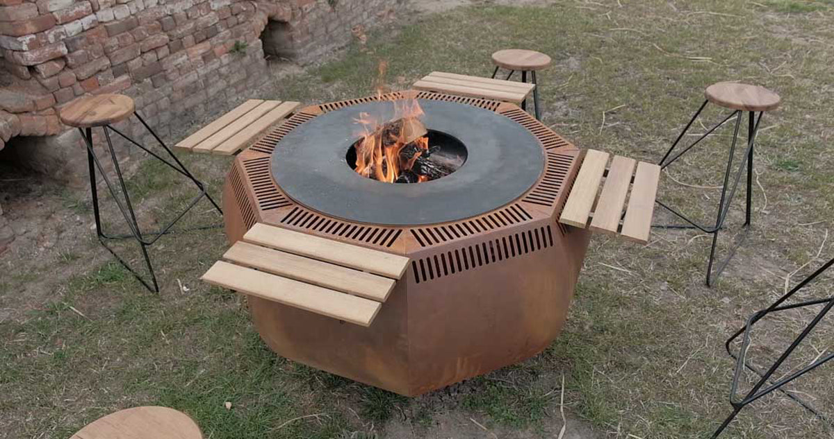 Feuerkorb mit Grill WOX