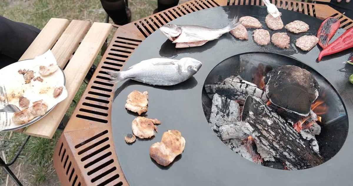 Feuerkorb mit Grill WOX