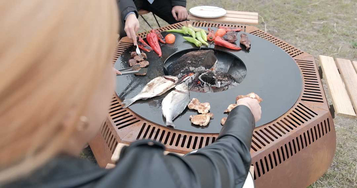 Feuerkorb mit Grill WOX