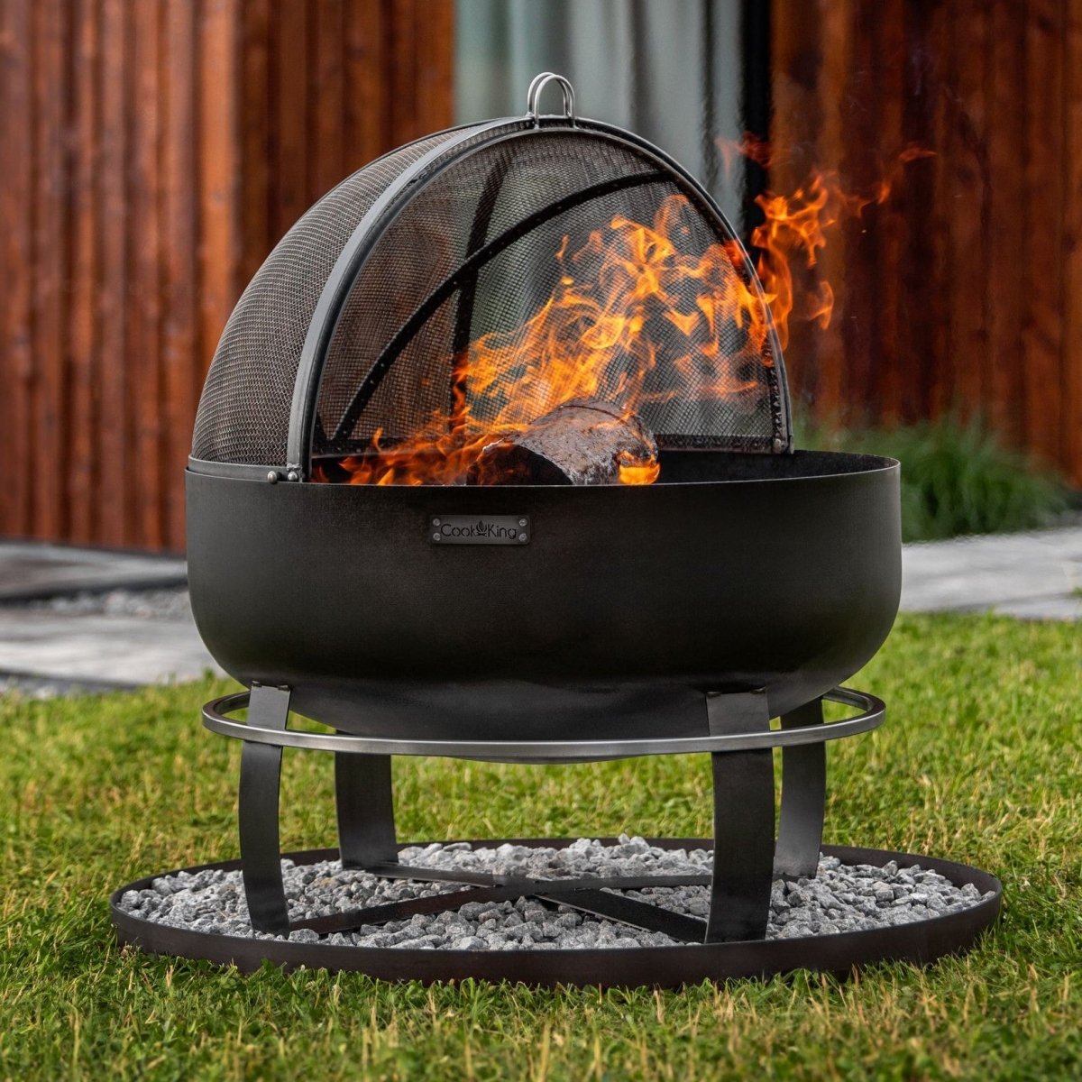 SOLARIS – XXL ⌀ 80cm Feuerschale mit Grillfunktion